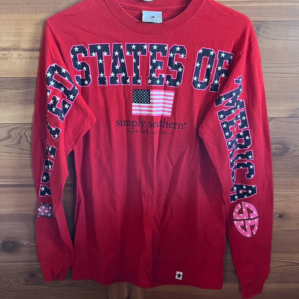 Simply Southern Red Long Sleeve Tee